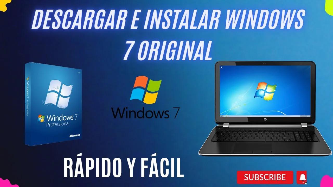 instalar windows 7 gratis en mi pc