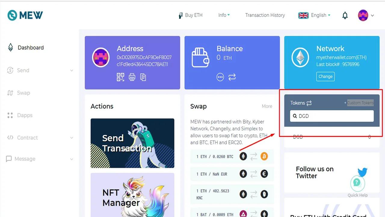 How To Add Custom Tokens In Myetherwallet | Cryptocurrency