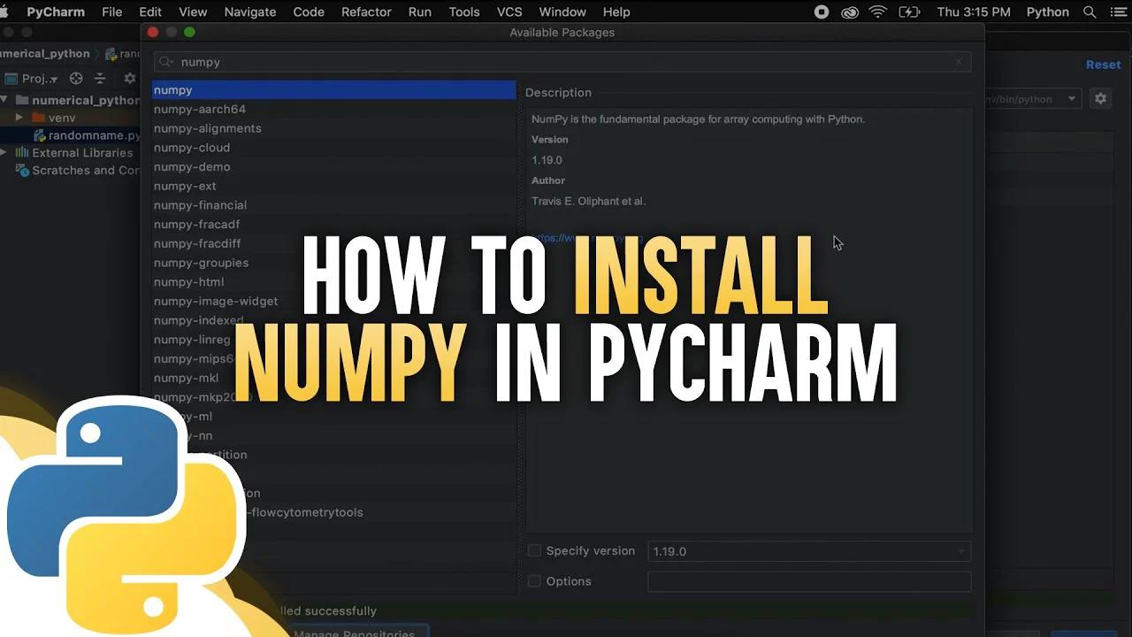 how-to-install-numpy-in-pycharm