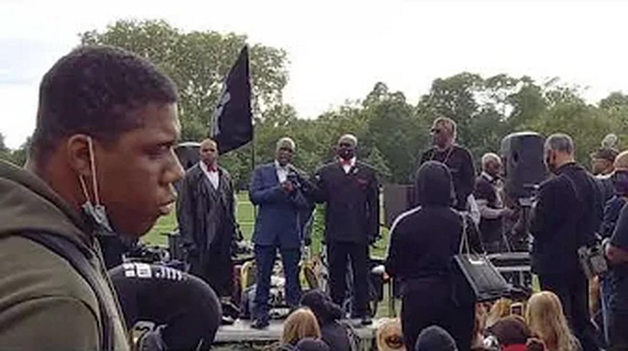 Black Supremacist Leo Muhammad Nation Of Islam Speech - BLM Demo ...
