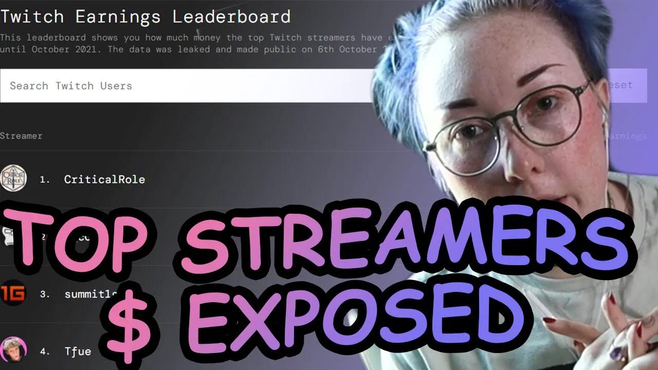 TOP TWITCH STREAMERS EARNINGS LEAKED WTF Twitch Data Leak News