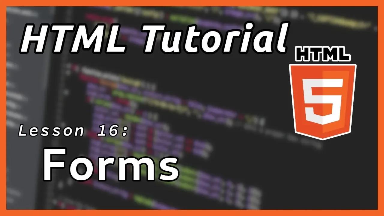 Forms Part 1 Html Tutorial Part 16