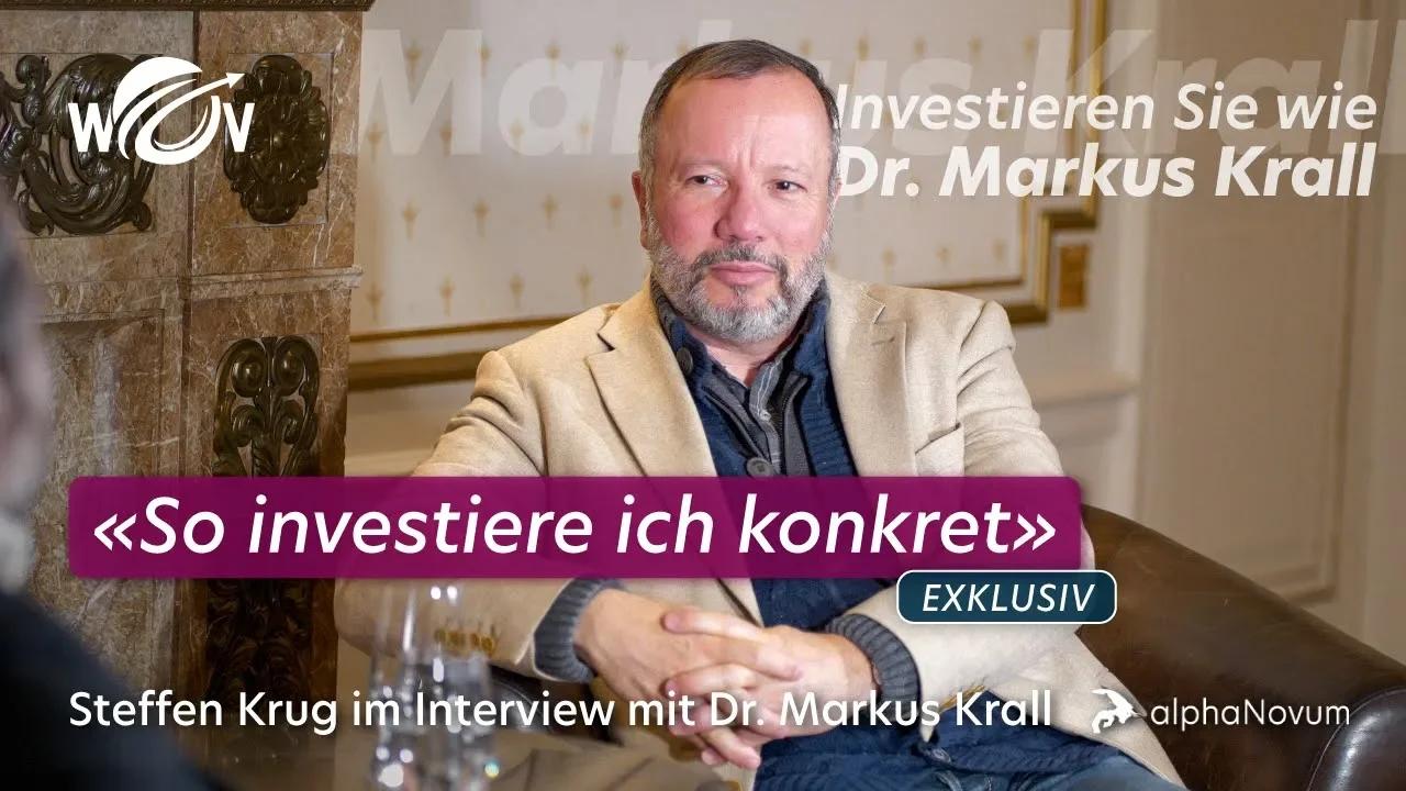 Dr. Markus Krall stellt sein persönliches Portfolio vor | WOV Talk