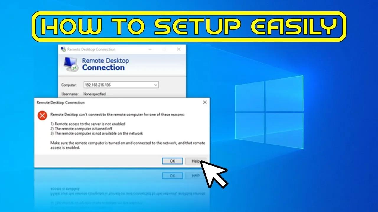 setup remote desktop windows 10 home