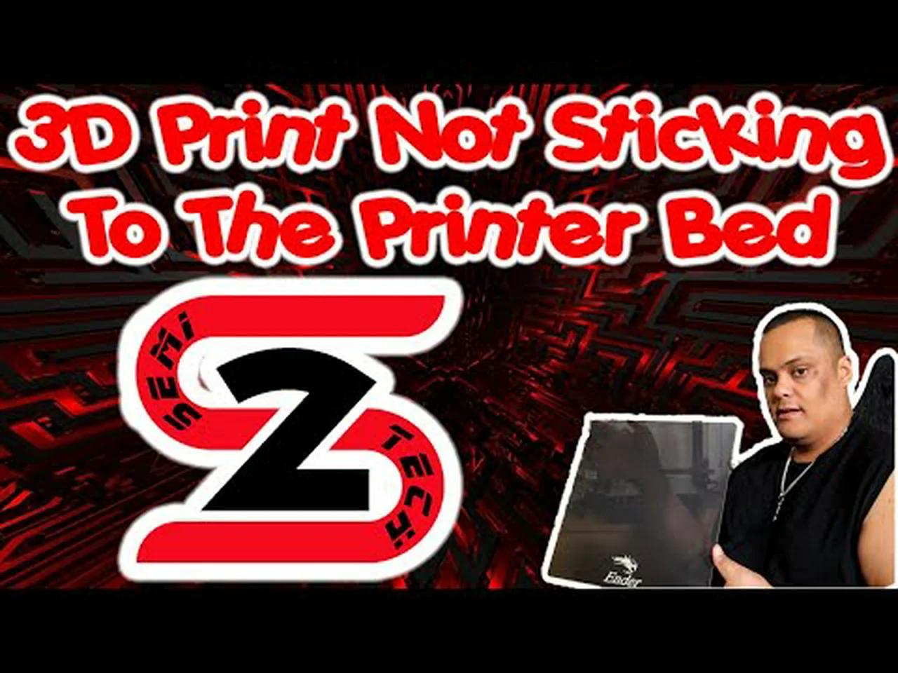 3D Print Filament Not Sticking To The Printer Bed Fix - Problem Solved