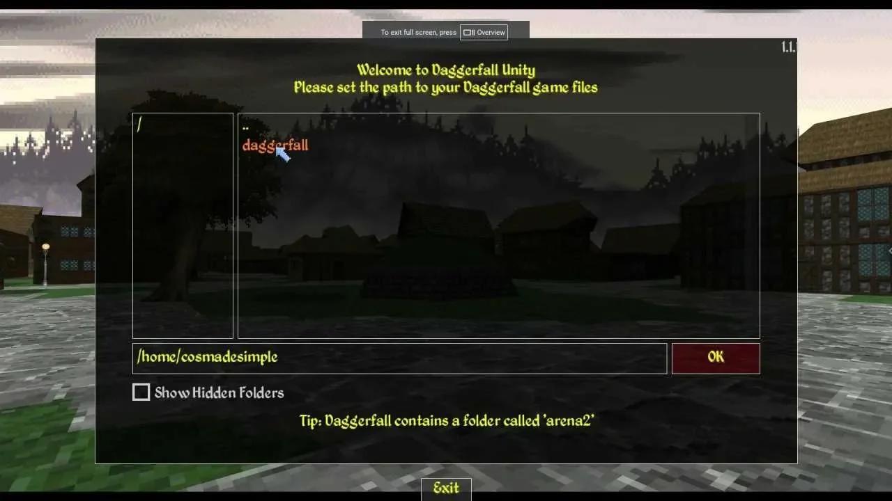 How to install daggerfall unity on a chromebook