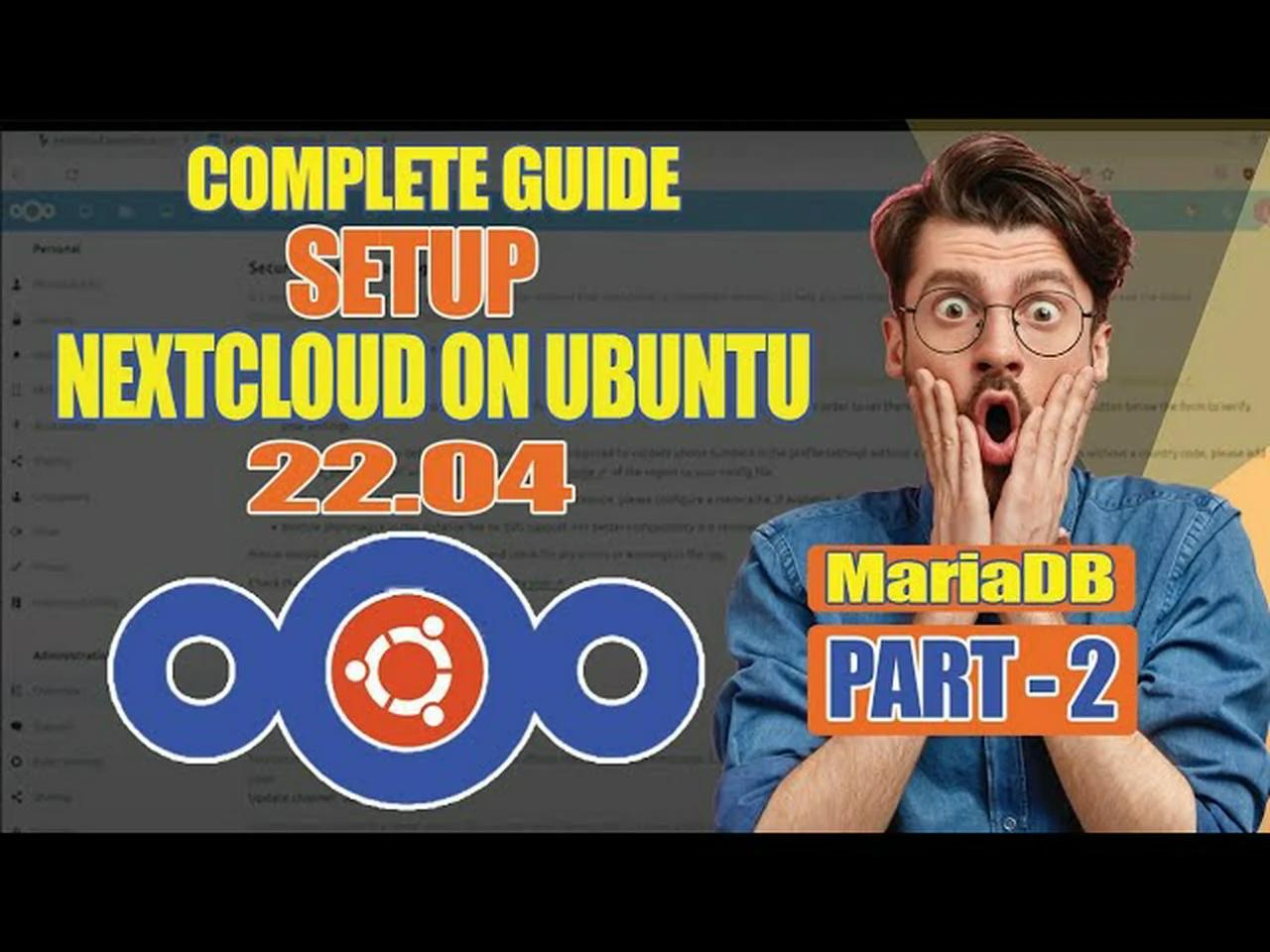 Setup nextcloud on ubuntu server 22 04 lts mariadb part 2 linux