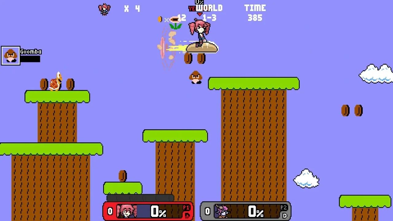 Rivals of Aether: Super Mario Bros. W1 as Kasane Teto (No Damage)