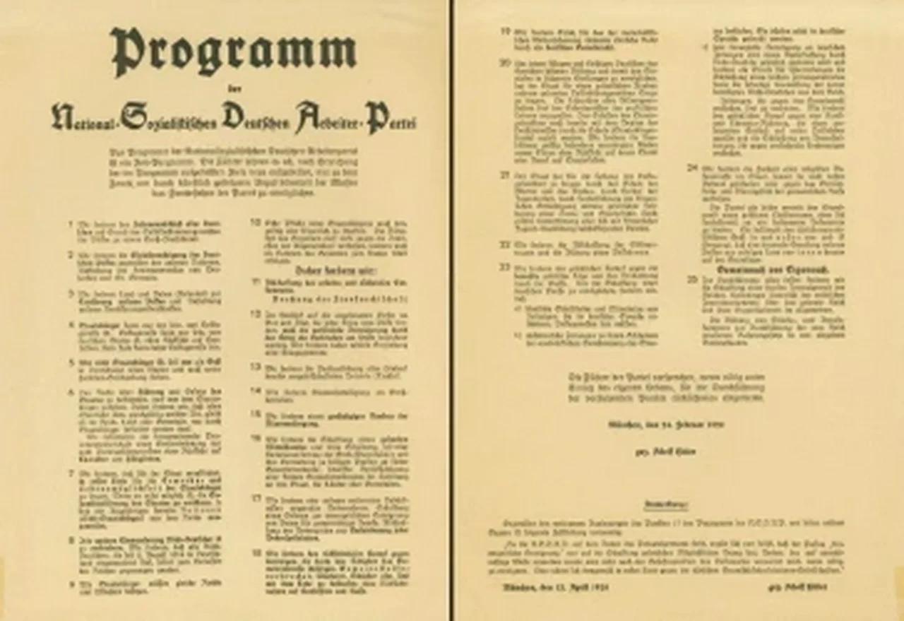 N.S.D.A.P. 25 Point Plan