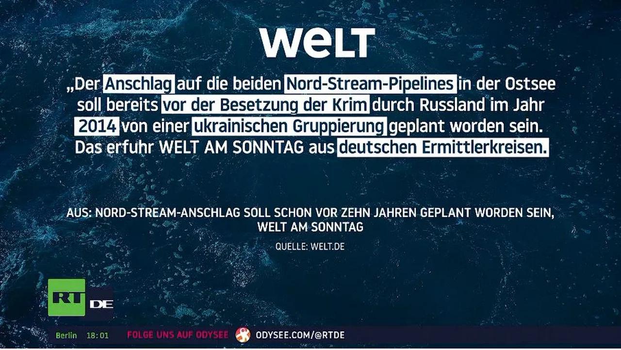 ⁣Nord-Stream-Ermittlungen: Ukrainische Gruppe plante Sprengung bereits 2014