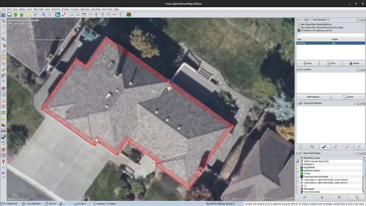 OpenStreetMap | Let's Map: Buildings in USA | SpeedRun in JOSM