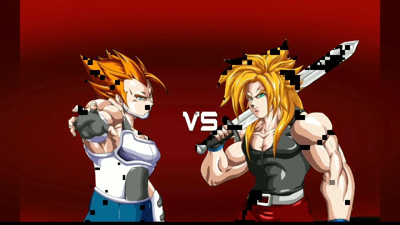Vegeta super saiyajin contra trunks super saiyajin the clash of