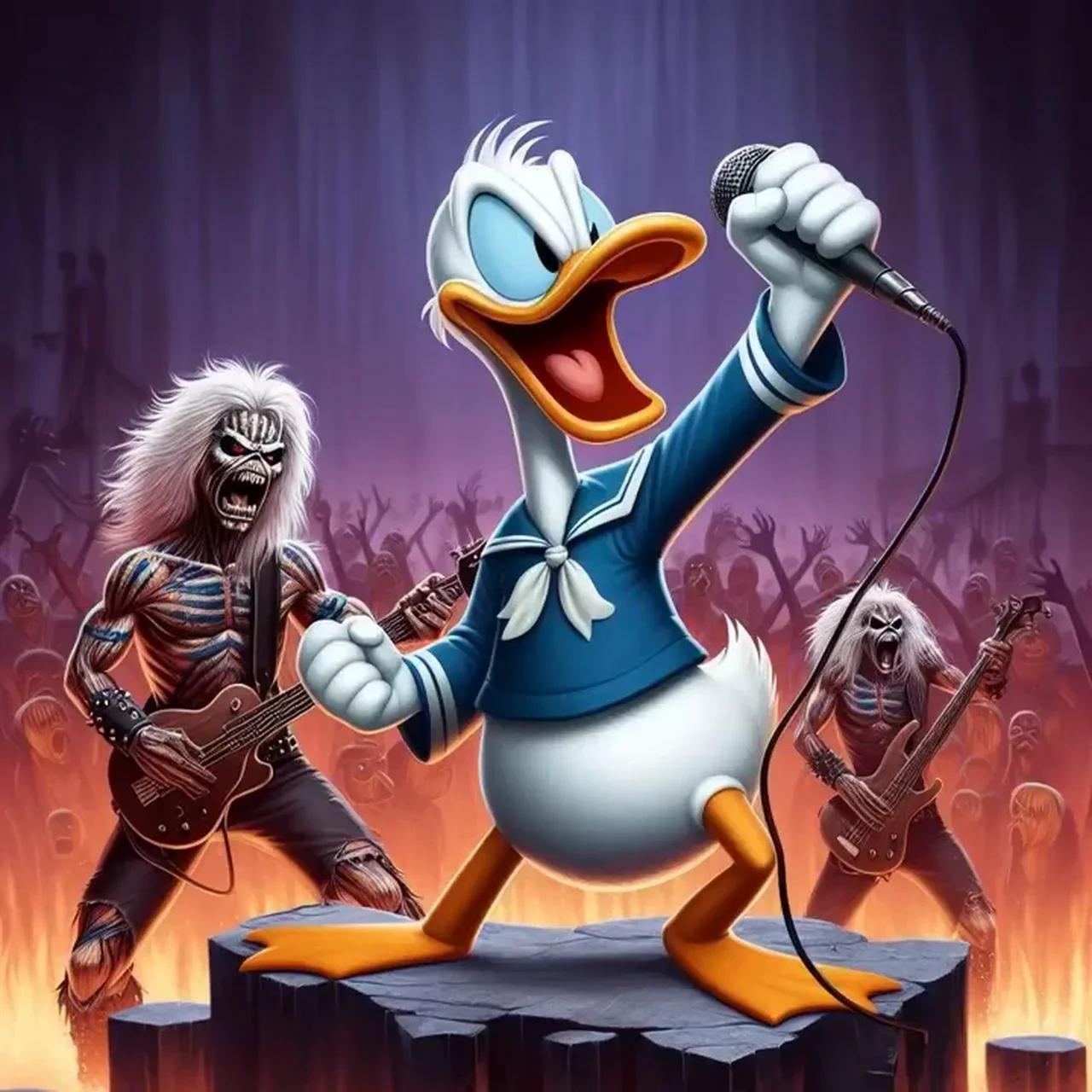 Donald Duck - Run To The Hills (Iron Maiden Cover)