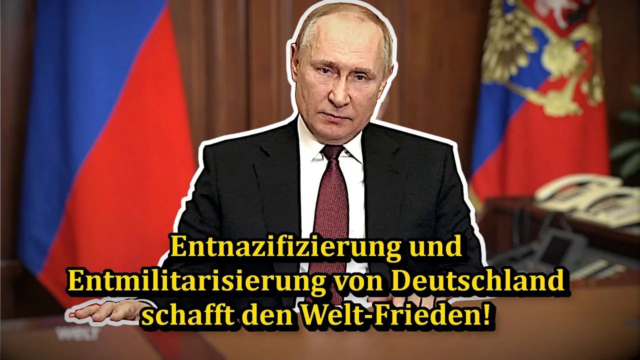 Entnazifizierung und Entmilitarisierung von Deutschland schafft den