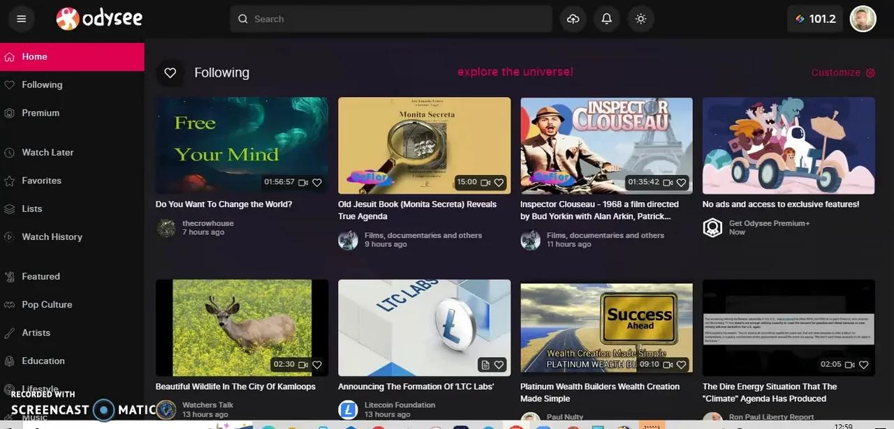 How to upload a video on Odysee