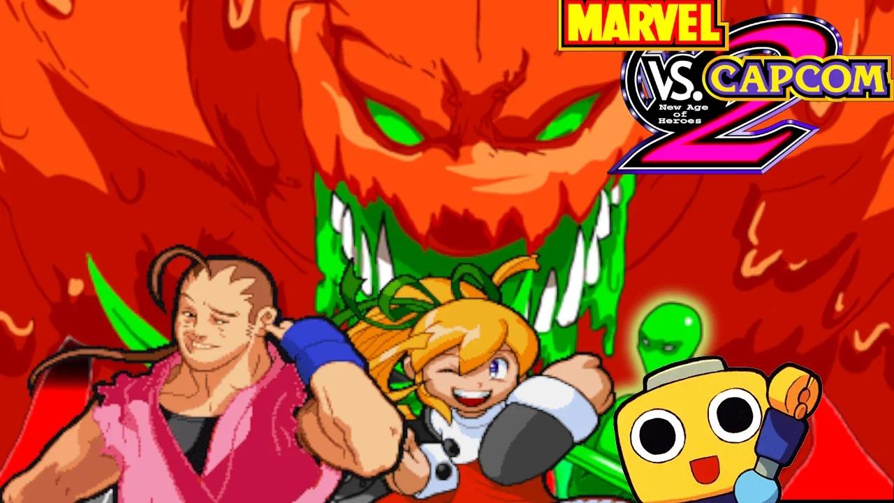 Marvel vs Capcom 2 Dan, Roll, and Servbot Arcade April Fools Special
