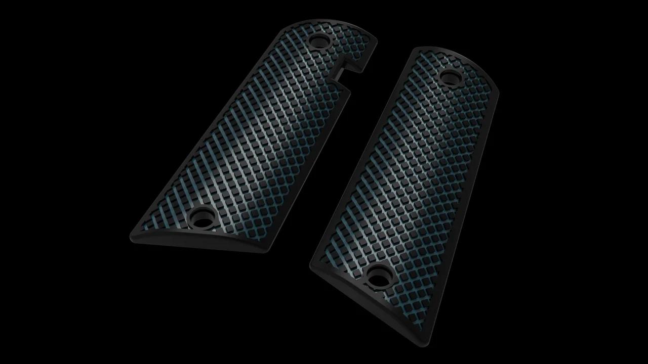Square Checkered Grip Panels (OK Zoomer)
