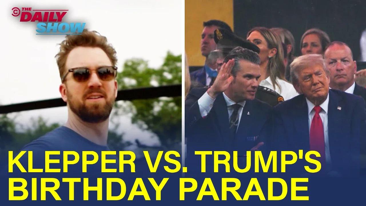 Jordan Klepper Crashes Donald Trump S Birthday Parade