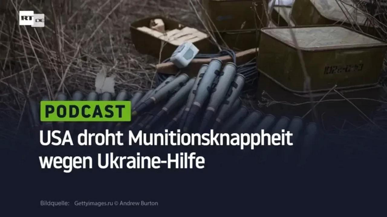 ⁣USA droht Munitionsknappheit wegen Ukraine-Hilfe