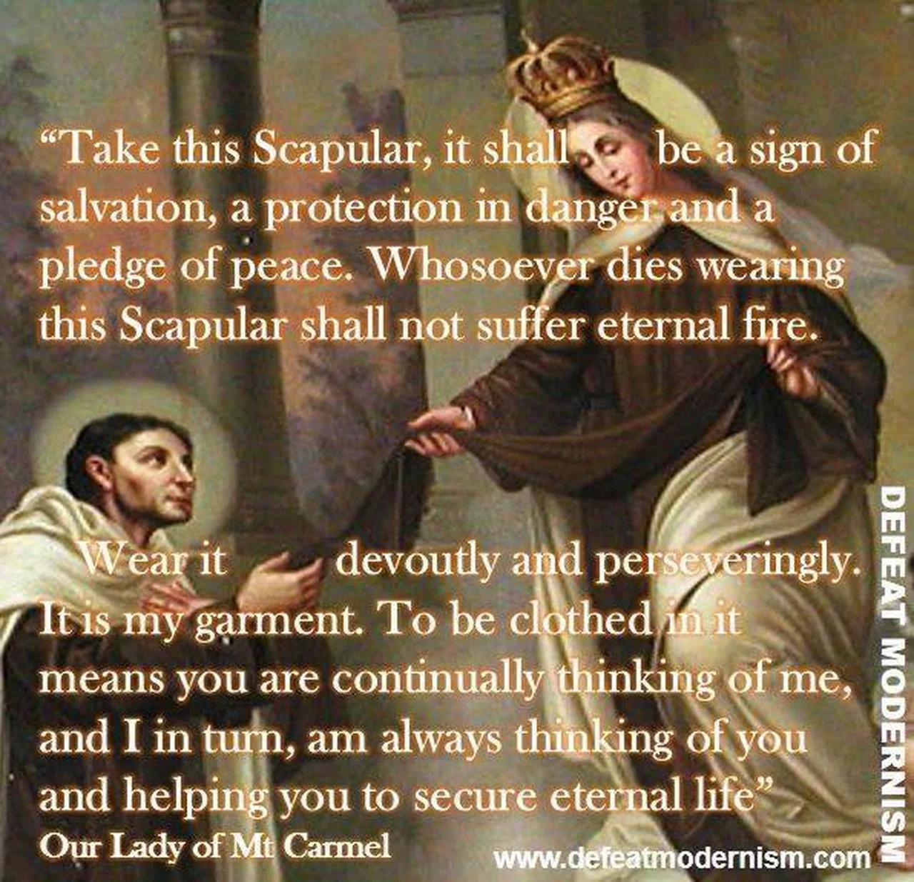 Our Lady of Mt Carmel and the Miracles of the Brown Scapular