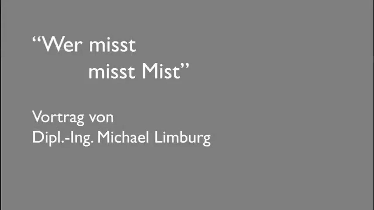 Michael Limburg: Wer mißt, mißt Mist! Die Tricks der Erderwärmungskünstler
