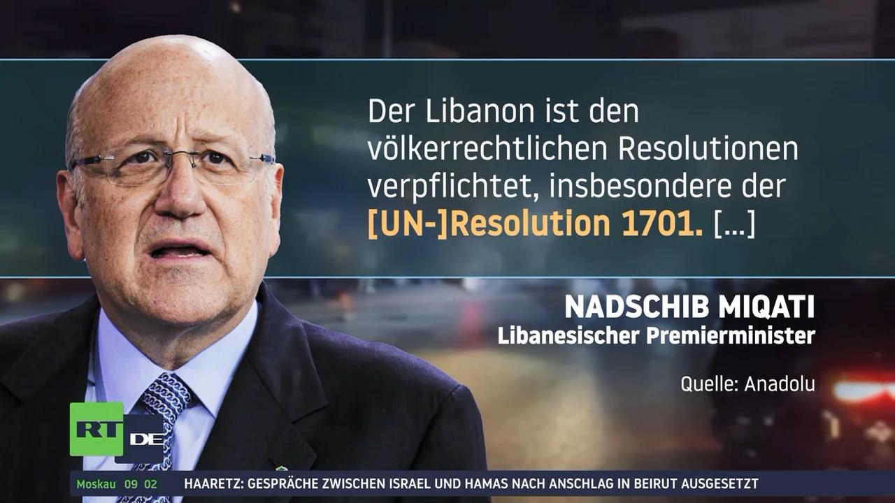 Drohnenangriff auf Beirut – Libanesischer Premier: &amp;quot;Neues israelisches ...
