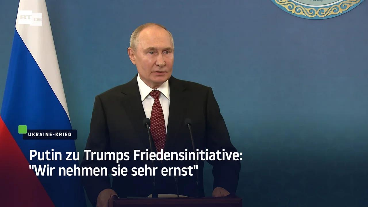 ⁣Putin zu Trumps Friedensinitiative: "Wir nehmen sie sehr ernst"