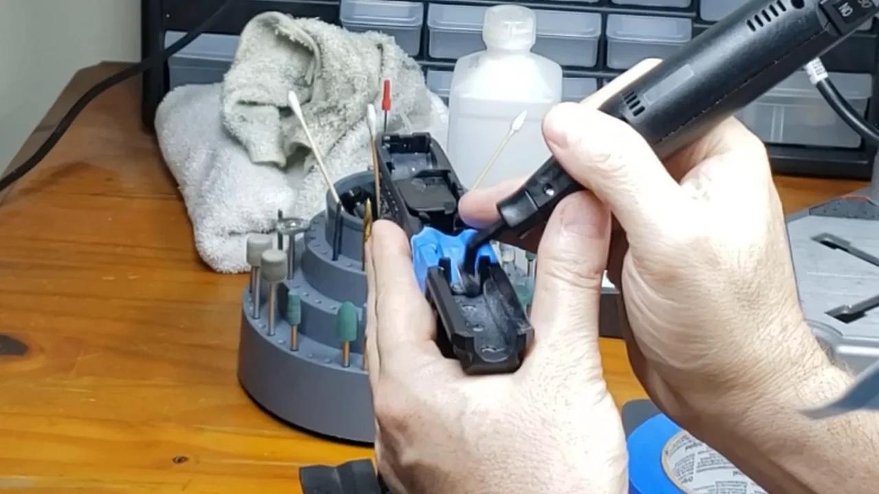 Using the Micro-Sander to Finish P80 Channel and Tabs