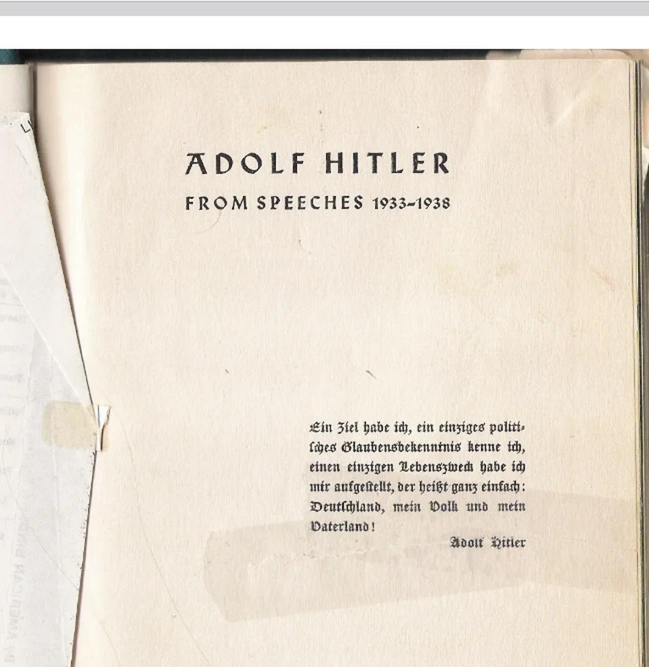 Adolf Hitler-From Speeches 1933 to 1938