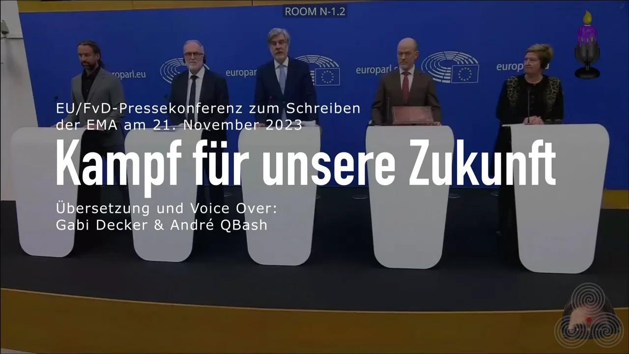 ⁣Europas oberste Medizinbehörde (EMA) entlarvt die Covid-Impfung als Farce - EU/FvD- PK 21.11.23