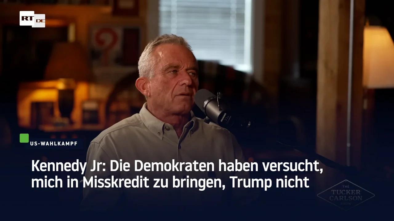 ⁣Kennedy Jr: Die Demokraten haben versucht, mich in Misskredit zu bringen, Trump nicht