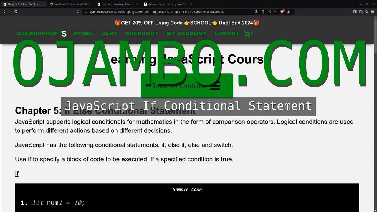 JavaScript If Conditional Statement