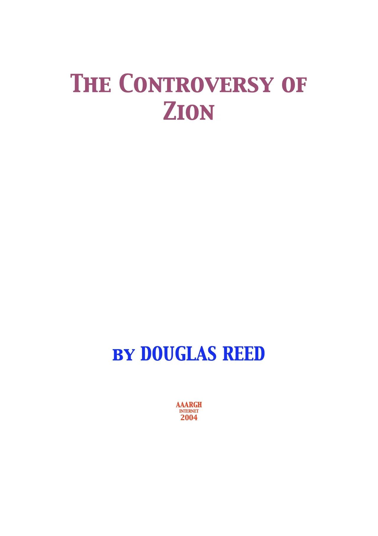 The Controversy of Zion, by Douglas Reed