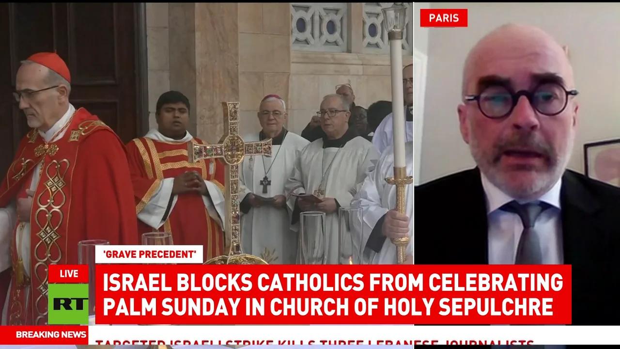 Israel blocks clerics at Holy Site | Gearoid O Colmain interview