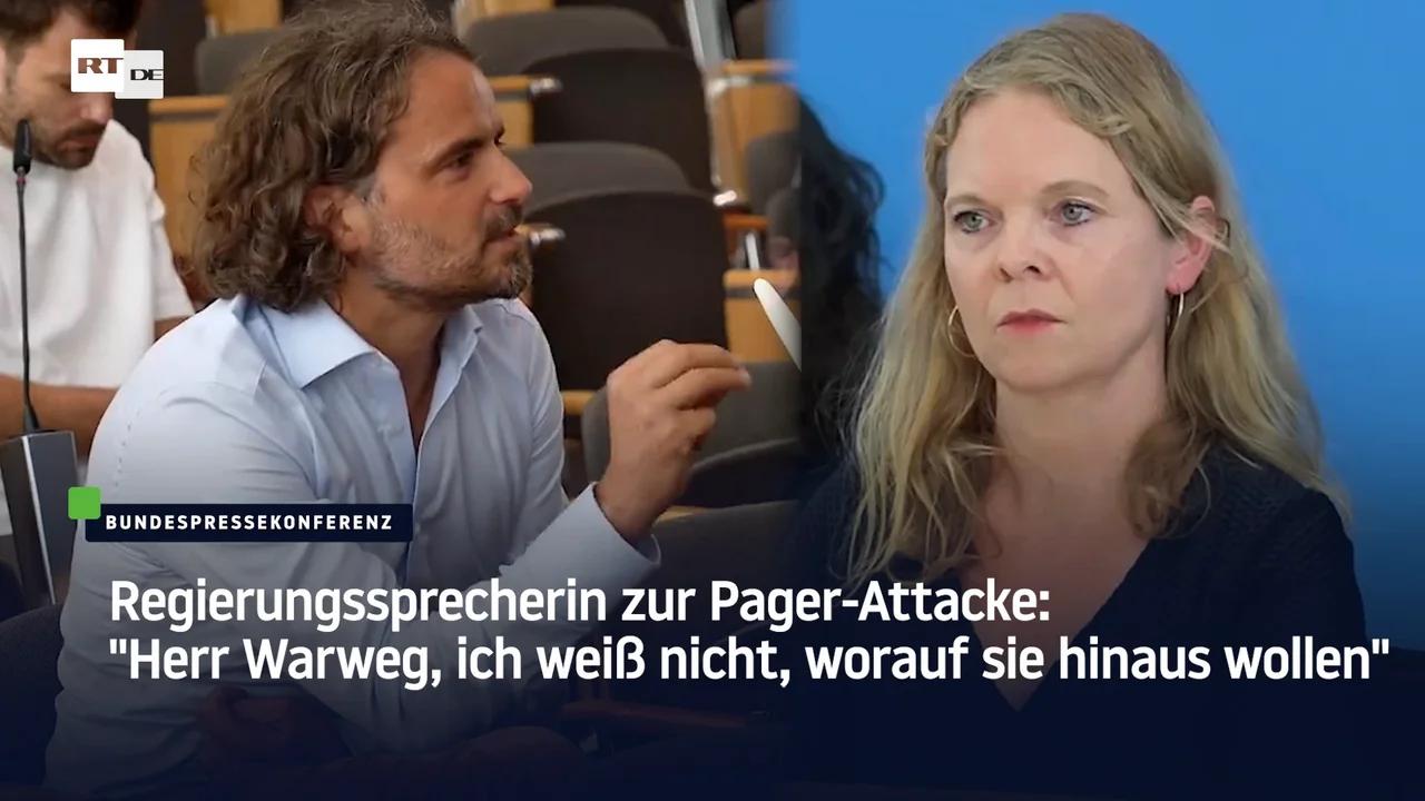 ⁣Regierungssprecherin zur Pager-Attacke: 