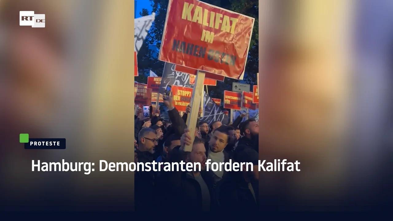 ⁣Hamburg: Demonstranten fordern Kalifat