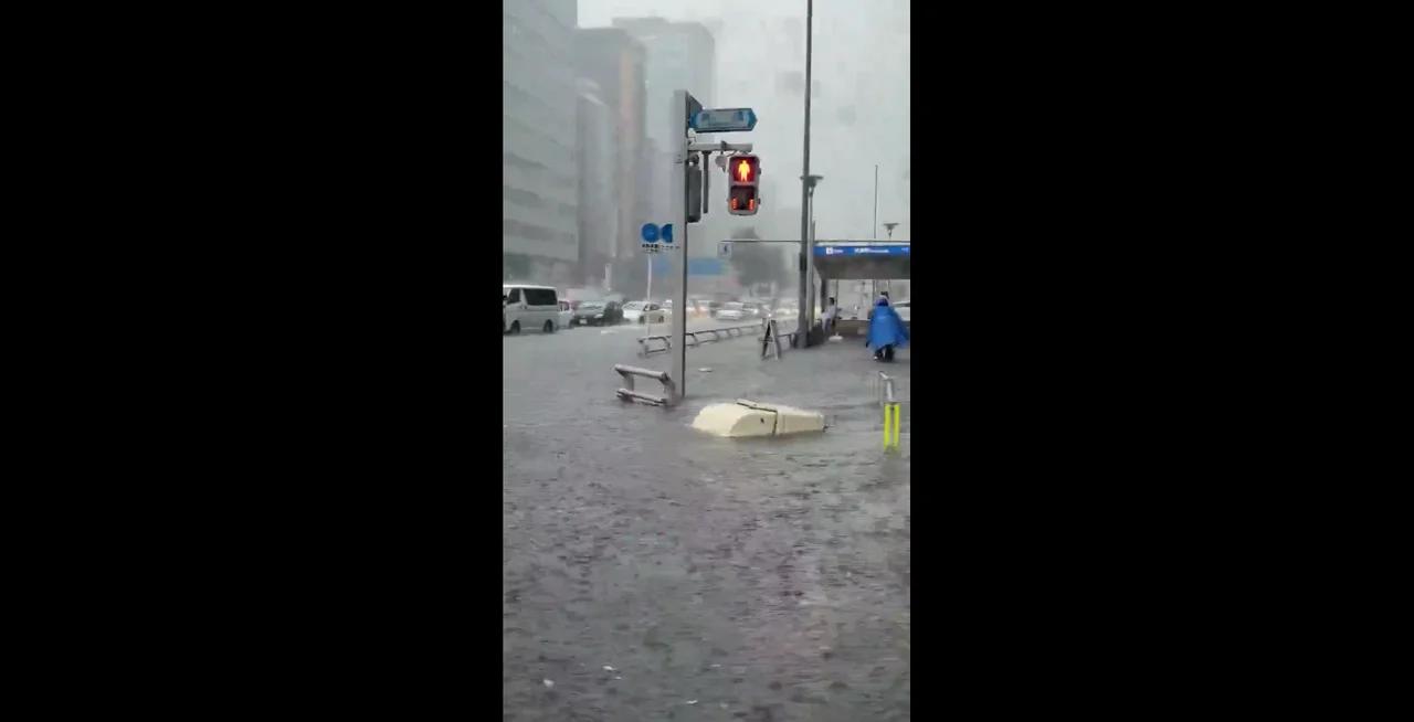 🚨DELUGE IN NAGOYA JAPAN 103mm RAIN (PLUIE JAPON)