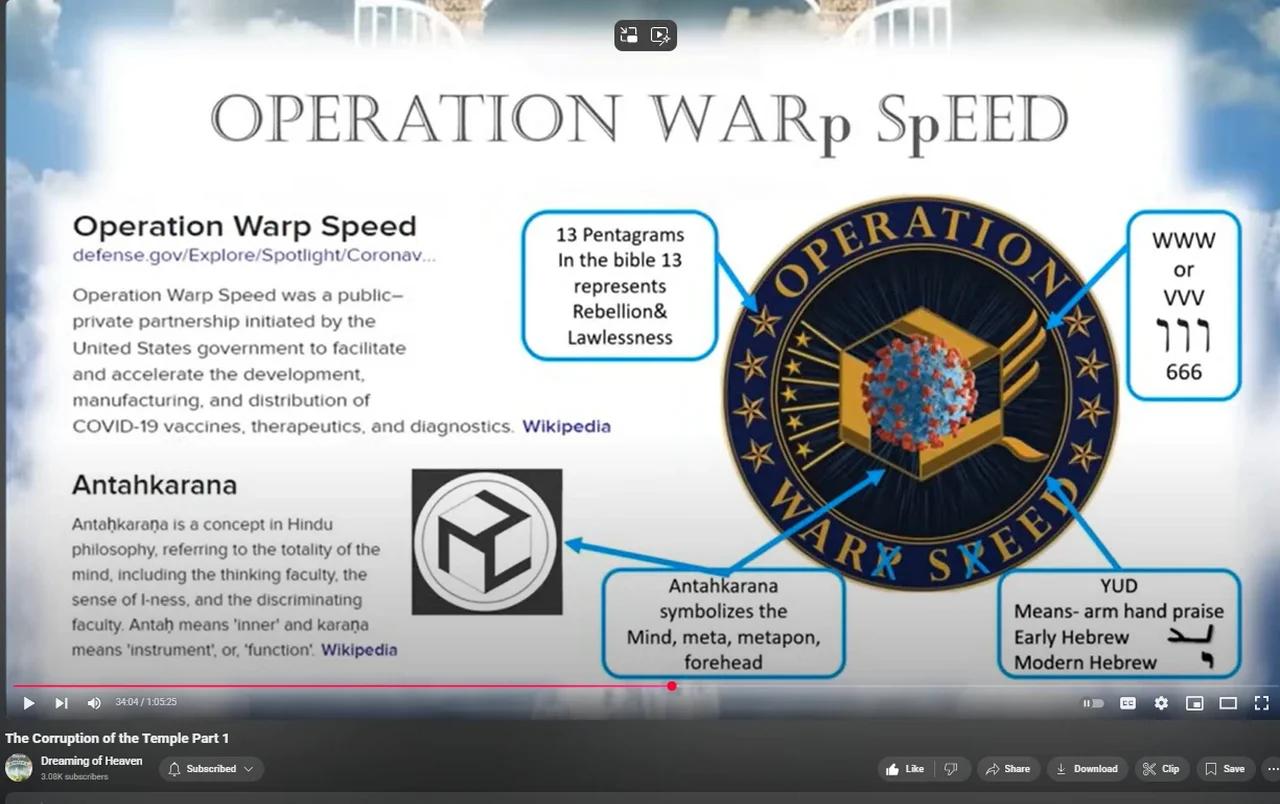 Symbolism of Operation Warp Speed