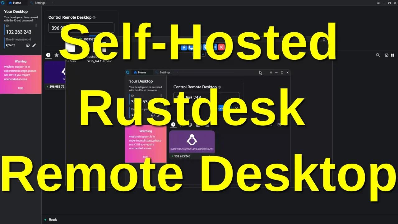 Remote Desktop Collaboration with Rustdesk