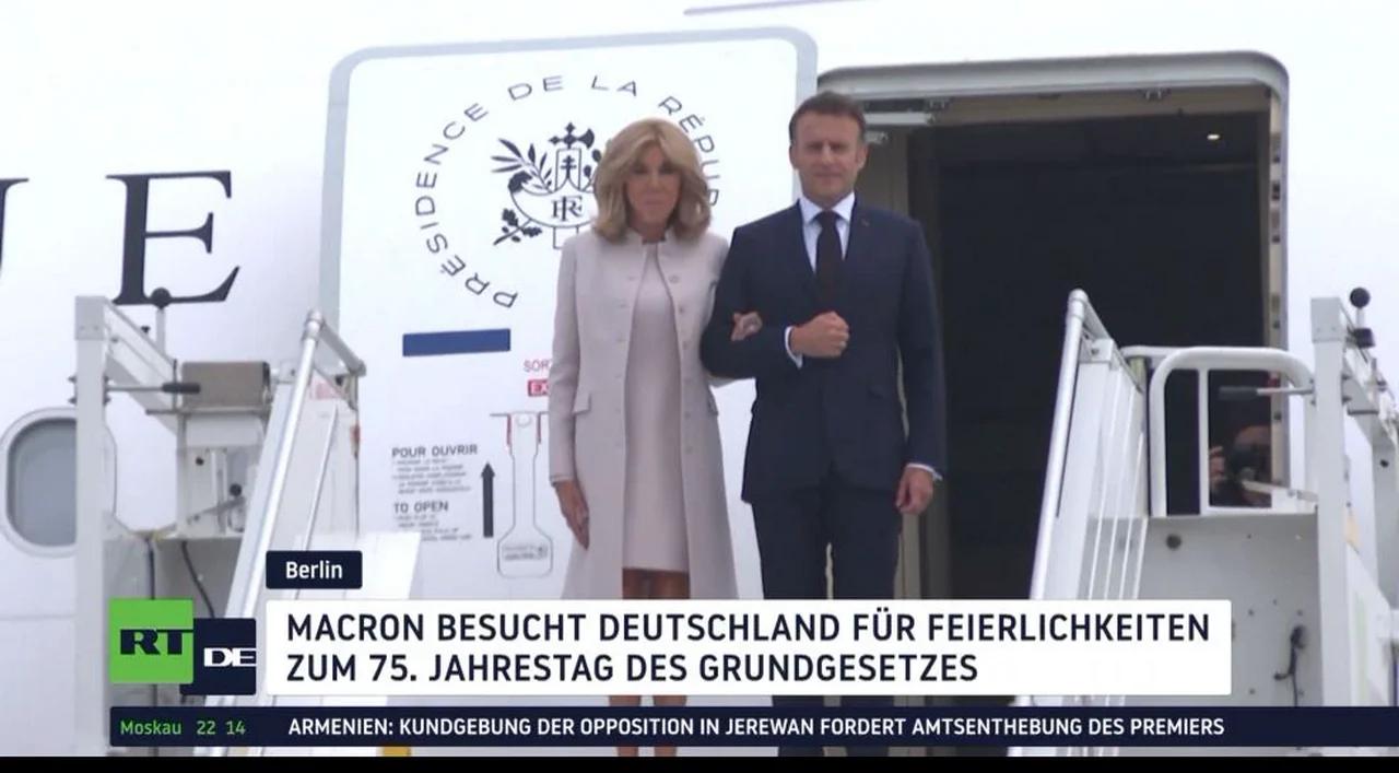 ⁣Emmanuel Macron zum Staatsbesuch in Berlin eingetroffen