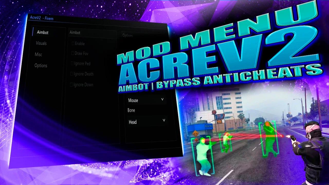 Best fivem mod menu acre v2 free aimbot esp visuals streamspoof