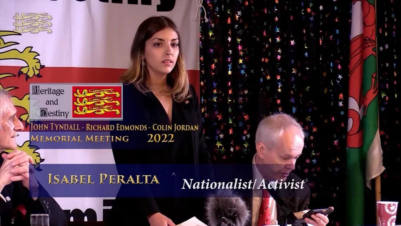 Isabel Peralta ‘European National Socialism our fight for the next