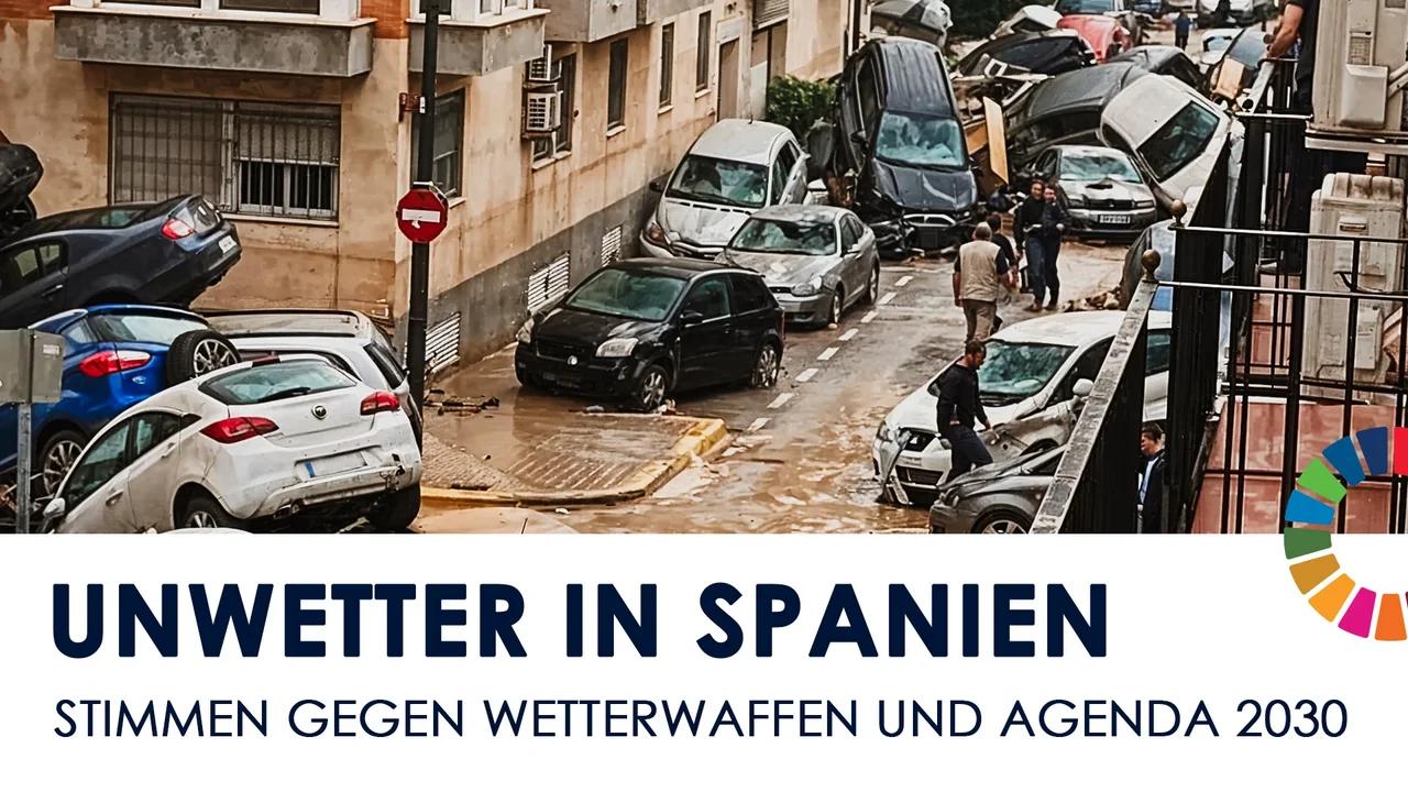 ⛈️Nach den Unwettern in Spanien werden Stimmen gegen Wetterwaffen und die Agenda 2030 laut 🗣📣 | www.kla.tv/31347