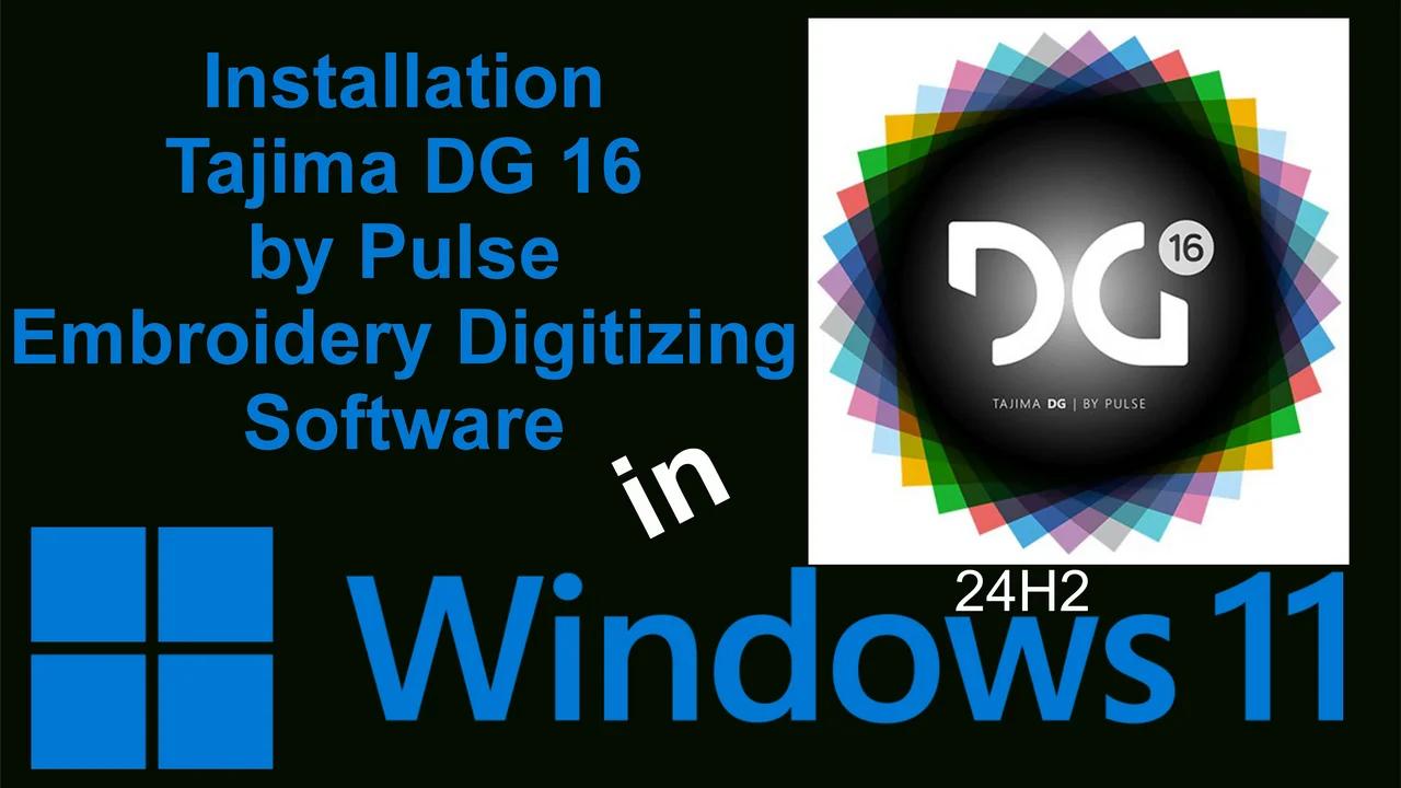 Tajima DG 16 by Pulse Embroidery Digitizing Software