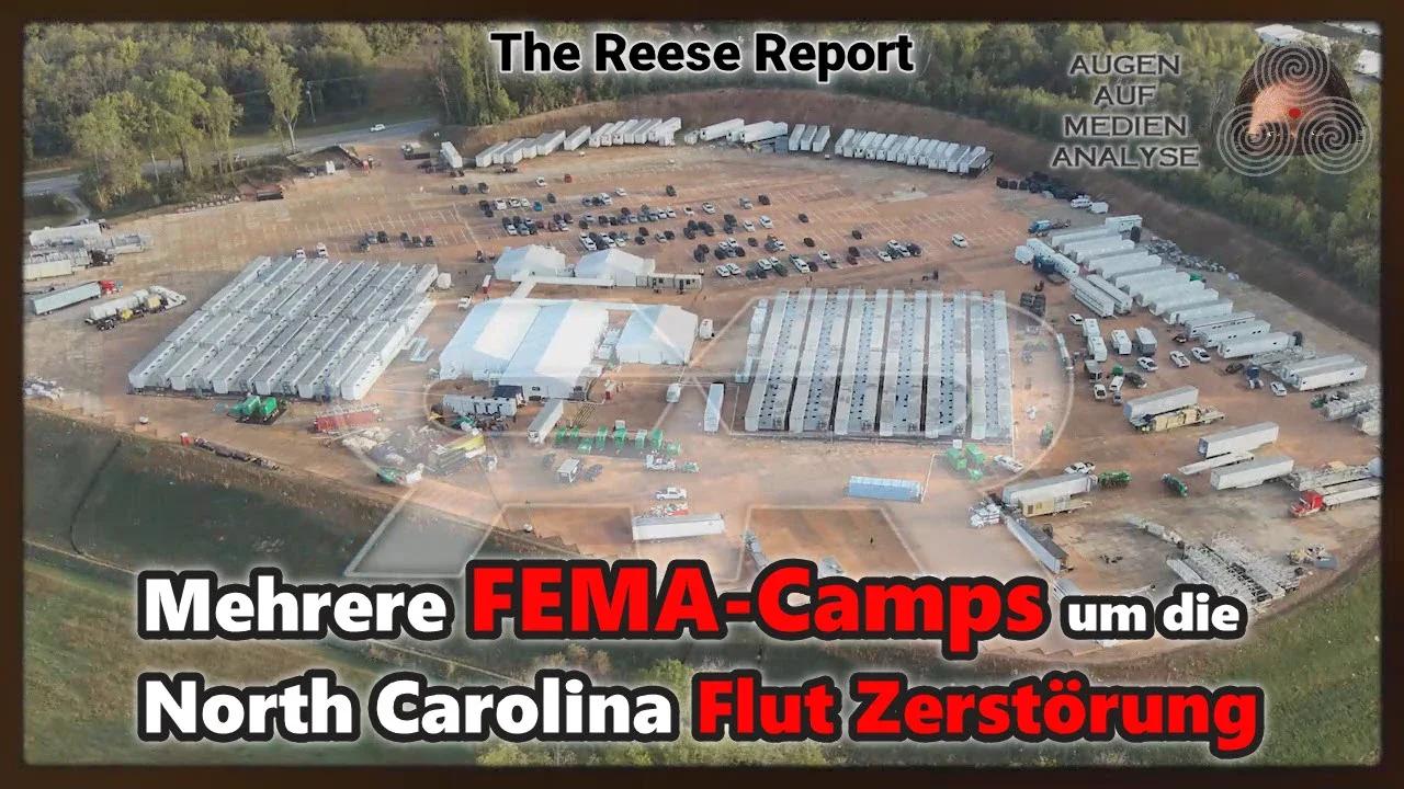 ⁣Mehrere FEMA-Camps um die North Carolina Flut Zerstörung (The Reese Report - Deutsch)