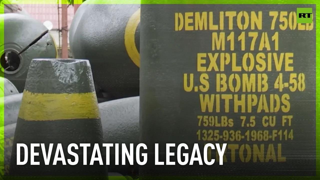 Most heavily bombed country in history | Unexploded US shells still ...
