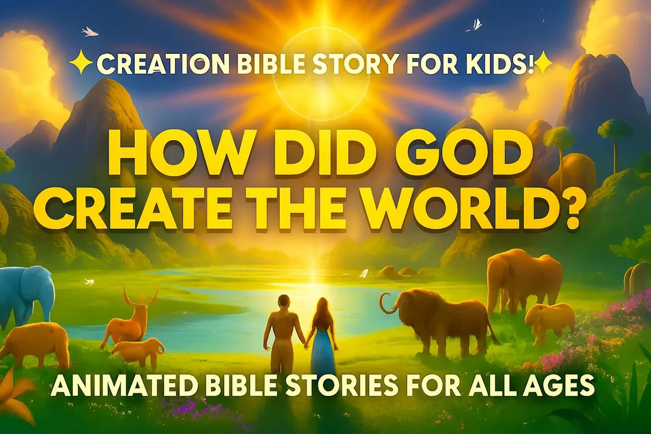 How God Created the World 🌍 | The Creation Bible Story for Kids ...