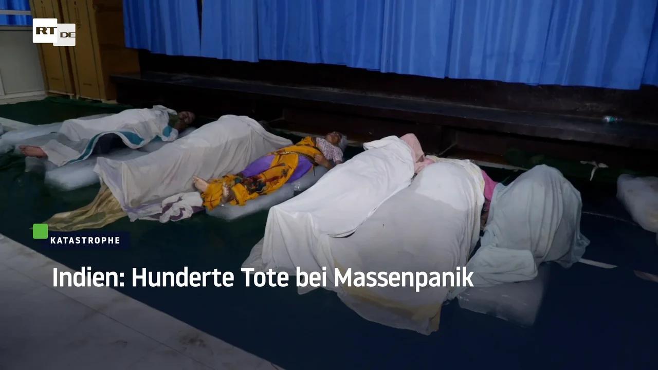 ⁣Indien: Hunderte Tote bei Massenpanik