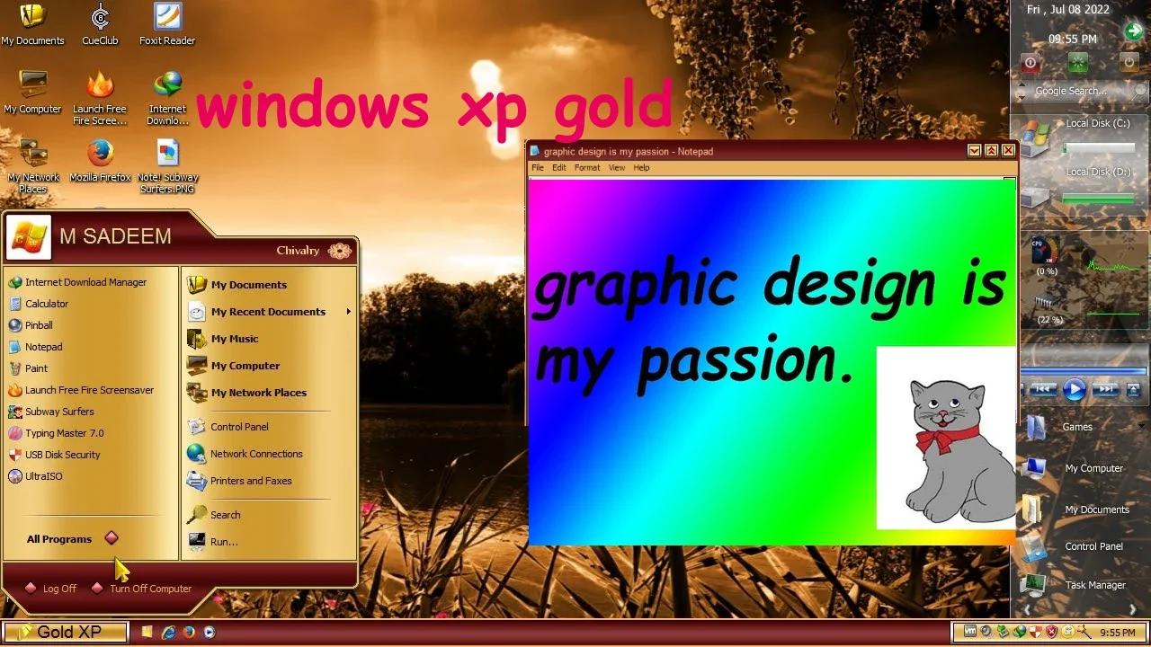 installing windows XP gold 2009