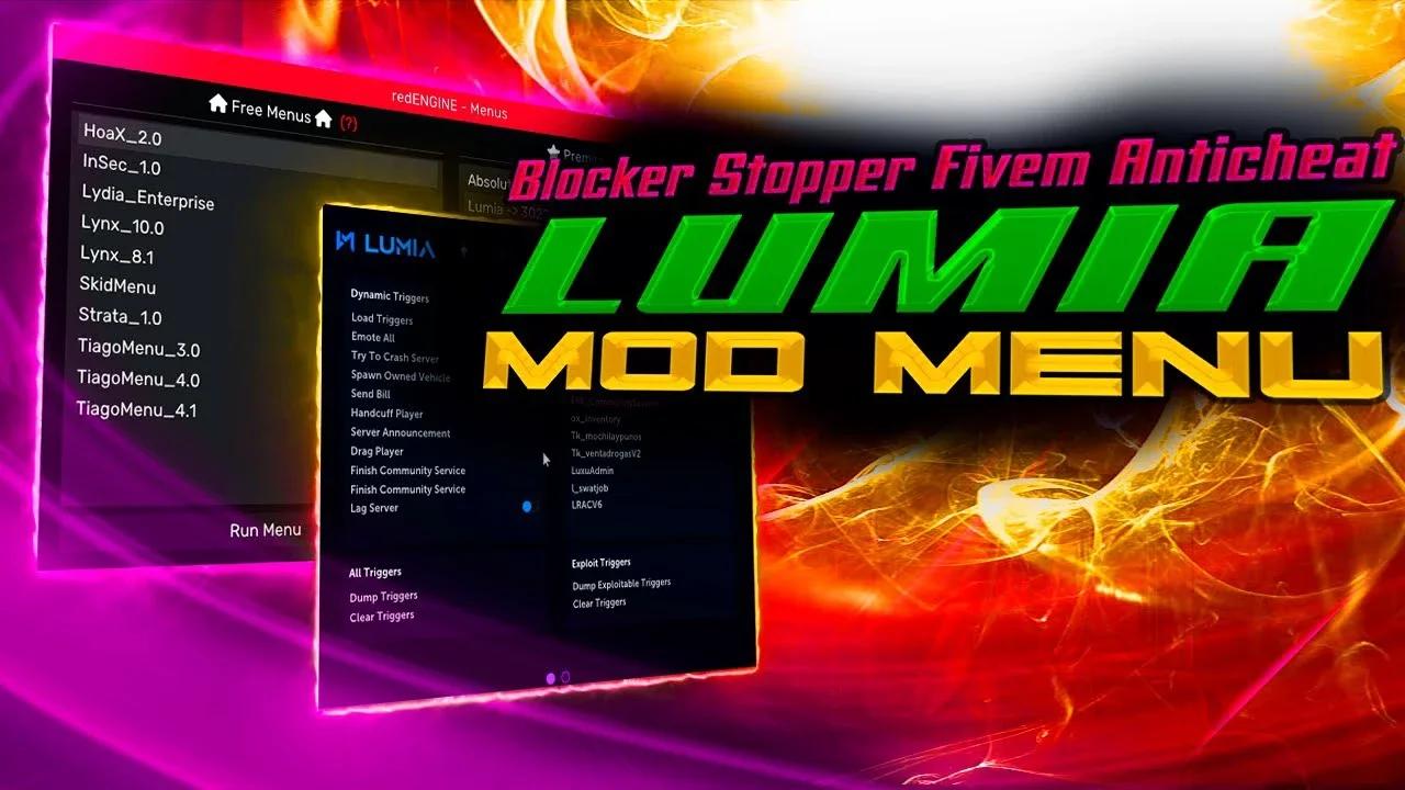 FIVEM MOD MENU REDENGINE LUMIA PREMIUM DE PAGO/PAID | UNDETECTED
